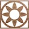Ekena Millwork Blume Wood Fretwork Pierced Ceiling Medallion, Walnut, 18"OD x 6 1/4"ID x 3/8"T CMWP18X18X0375BLWA - alternate 1